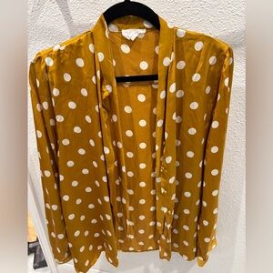Mustard Polka Dot Top